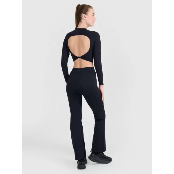  Pantalonii pentru doamne 4F RSS25TFTRF1031 NEGRU ADÂNC 