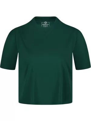 Crop top funcțional pentru femei NORDBLANC NBSLF8028 VERDE