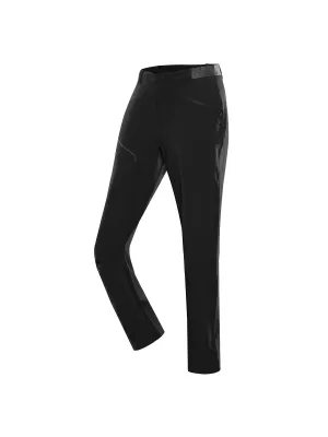 Pantaloni cu uscare rapidă ALPINE PRO RAMEL NEGRU