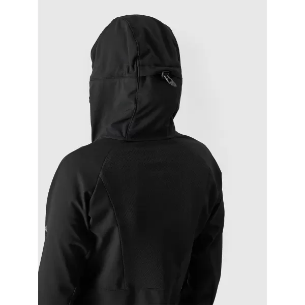 Geacă de softshell pentru femei 4F WSS25TSOFF315 NEGRU ADÂNC 