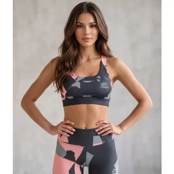  Premium de sutien sport pentru femei ALTISPORT VOJ/ALW080POD01 BLACK-LOSOS 