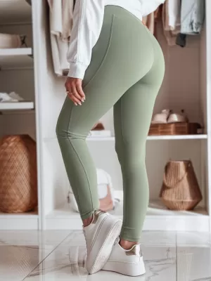 Pantalonii pentru doamne DSTREET UY2603 VERDE