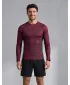 Tricou de compresie funcțională pentru bărbați cu premium cu mânecă lungă ALTISPORT VOJ/ALM095TR03 VIN ROȘU