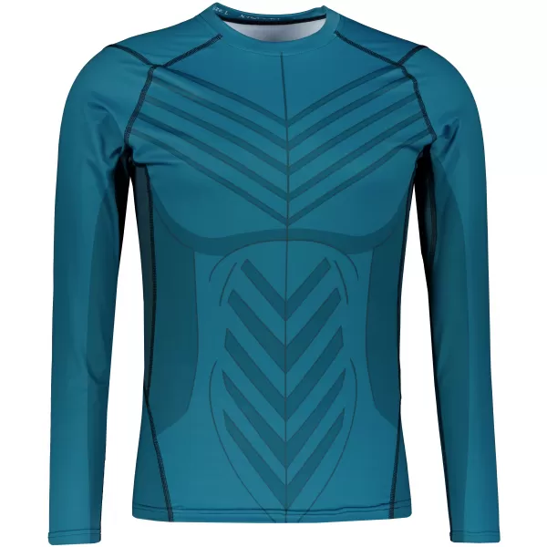  Tricou de compresie funcțională pentru bărbați cu premium cu mânecă lungă ALTISPORT VOJ/ALM095TR03 KEROSEN 