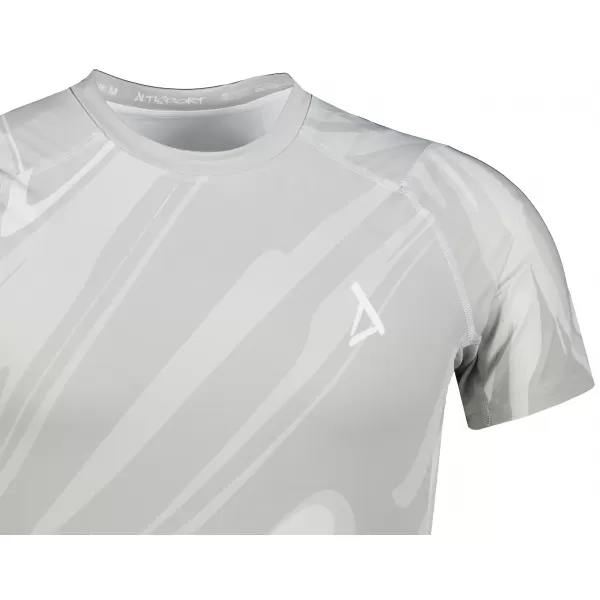  Tricou de compresie funcțională pentru bărbați cu premiu cu mânecă scurtă ALTISPORT VOJ/ALM072TR04 GRI 