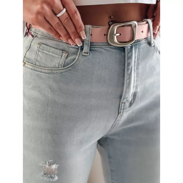  Pantalonii pentru doamne DSTREET DIEGONO UY2424 ALBASTRU 