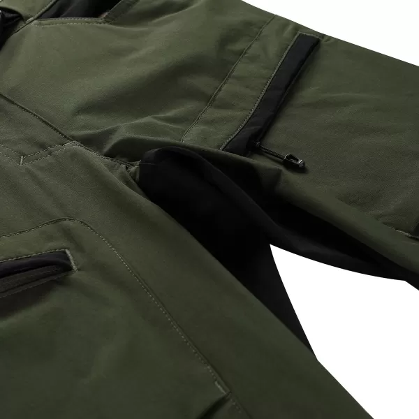  Pantaloni de softshell pentru femei ALPINE PRO AKANA 2 VERDE 