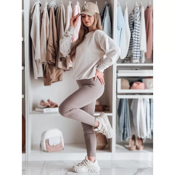  Pantalonii pentru doamne DSTREET UY2597 GRI ÎNCHIS 
