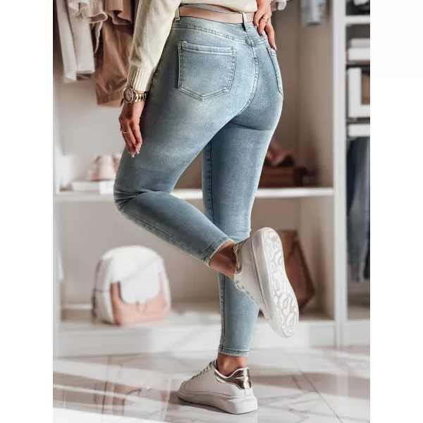  Pantalonii pentru doamne DSTREET LUMITTA UY2429 ALBASTRU 