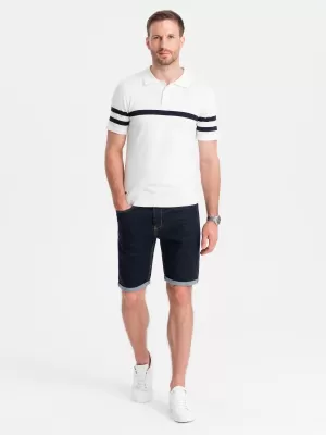 Pantaloni scurţi OMBRE OM-SRDS-0134 ALBASTRU MARIN