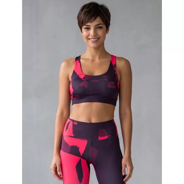  Premium de sutien sport pentru femei ALTISPORT VOJ/ALW080POD01 VIN ROȘU 