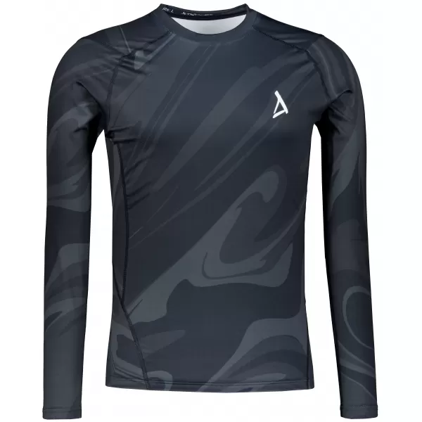  Tricou de compresie funcțională pentru bărbați cu premium cu mânecă lungă ALTISPORT VOJ/ALM072TR03 NEGRU 