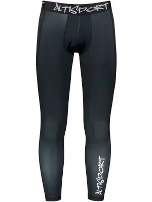 Jambiere sport pentru bărbați de premiu lung ALTISPORT VOJ/ALM000LEG01 NEGRU