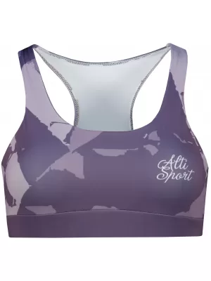 Premium de sutien sport pentru femei ALTISPORT VOJ/ALW080POD01 GRI-VIOLETĂ