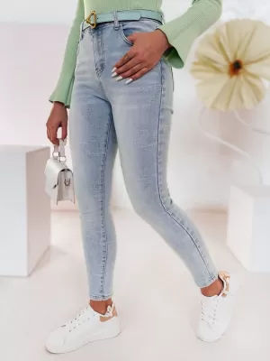 Pantalonii pentru doamne DSTREET JENIVIA UY2482 ALBASTRU