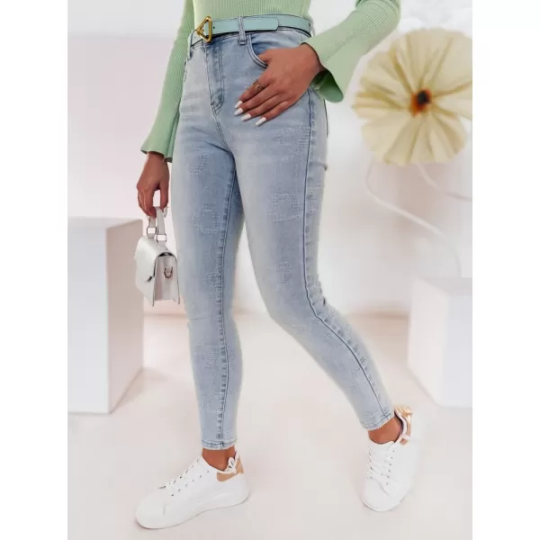  Pantalonii pentru doamne DSTREET JENIVIA UY2482 ALBASTRU 