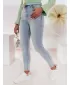Pantalonii pentru doamne DSTREET JENIVIA UY2482 ALBASTRU