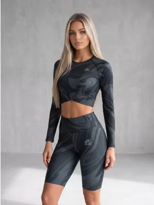 Top funcțional pentru femei cu mâneci lungi premium ALTISPORT VOJ/ALW072TR04 NEGRU