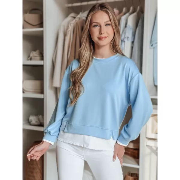  Panoul pentru doamne DSTREET LUZZIO BY1382 ALBASTRU DESCHIS 