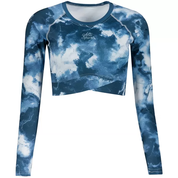  Top funcțional pentru femei cu mâneci lungi premium ALTISPORT VOJ/ALW066TR04 ALBASTRU ÎNCHIS 