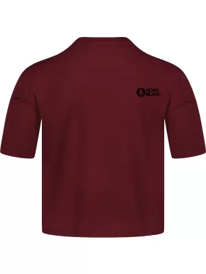 Crop top funcțional pentru femei NORDBLANC NBSLF8028 BURGUNDIA