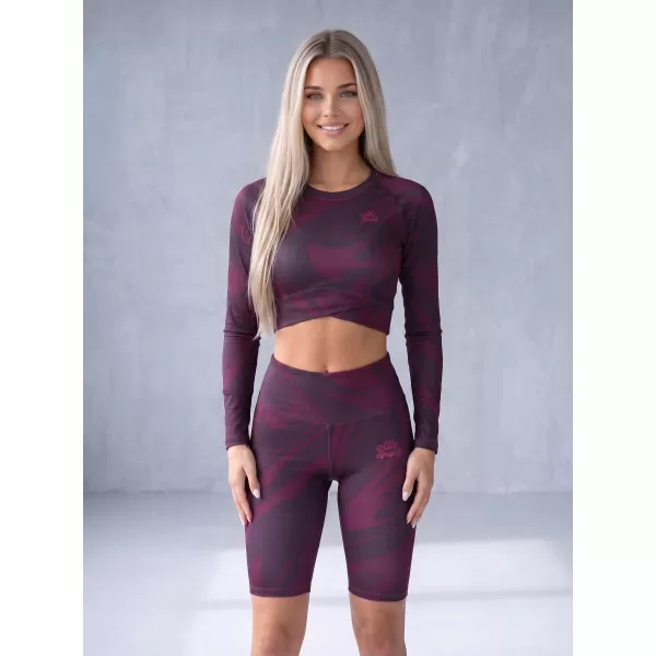  Top funcțional pentru femei cu mâneci lungi premium ALTISPORT VOJ/ALW072TR04 VIN ROȘU 
