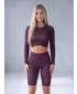 Top funcțional pentru femei cu mâneci lungi premium ALTISPORT VOJ/ALW072TR04 VIN ROȘU