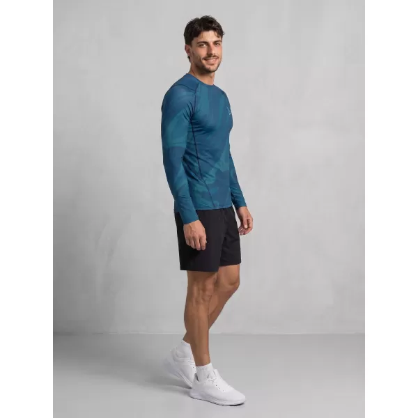  Tricou de compresie funcțională pentru bărbați cu premium cu mânecă lungă ALTISPORT VOJ/ALM072TR03 KEROSEN 
