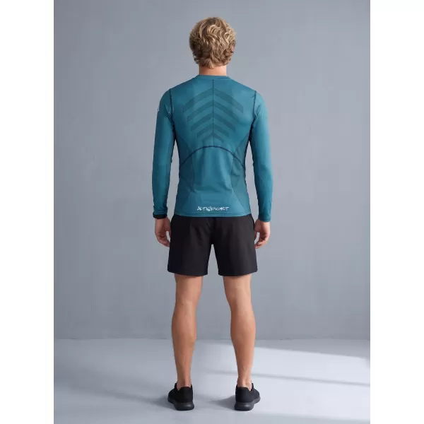  Tricou de compresie funcțională pentru bărbați cu premium cu mânecă lungă ALTISPORT VOJ/ALM095TR03 KEROSEN 