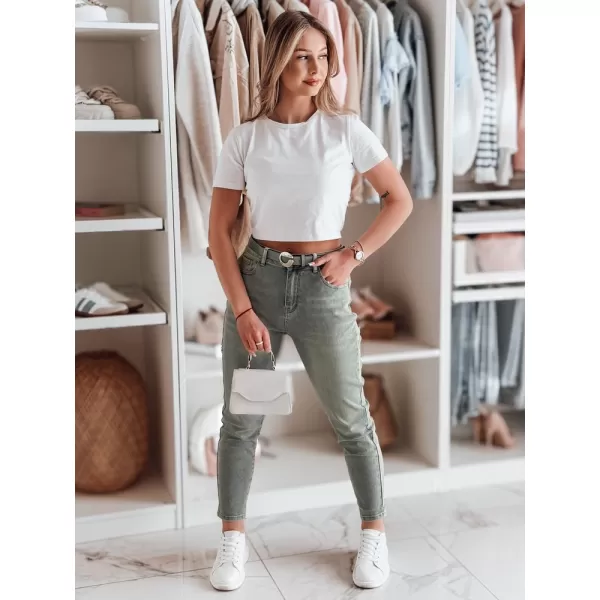  Pantalonii pentru doamne DSTREET SLIMFIZ UY2494 ALBASTRU 