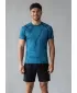 Tricou de compresie funcțională pentru bărbați cu premiu cu mânecă scurtă ALTISPORT VOJ/ALM079TR04 ALBASTRU