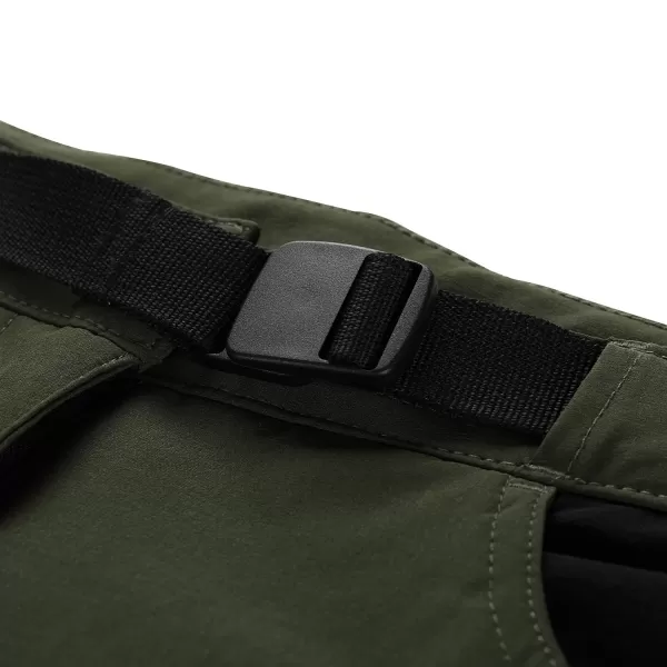  Pantaloni de softshell pentru femei ALPINE PRO AKANA 2 VERDE 