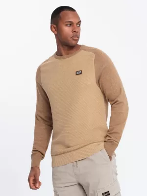 Pulover pentru bărbați OMBRE OM-SWSW-0121 MARO