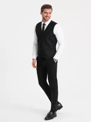 Vestă OMBRE OM-BLZV-0112 NEGRU