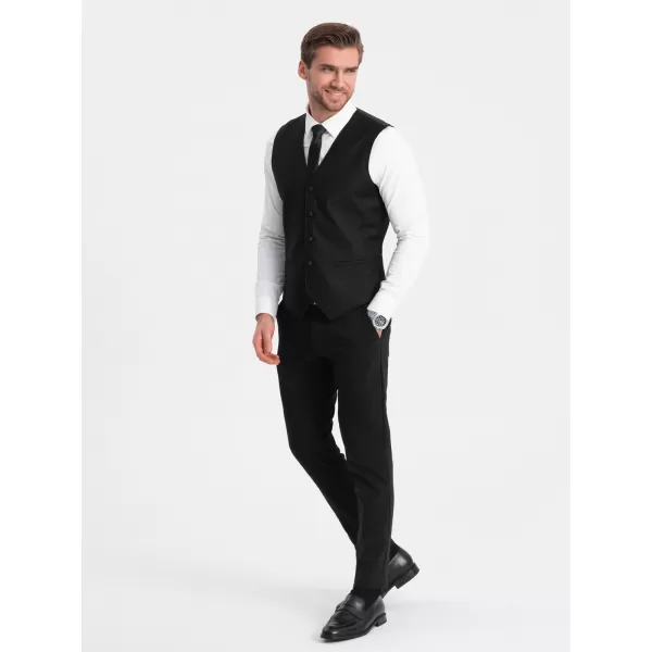  Vestă OMBRE OM-BLZV-0112 NEGRU 