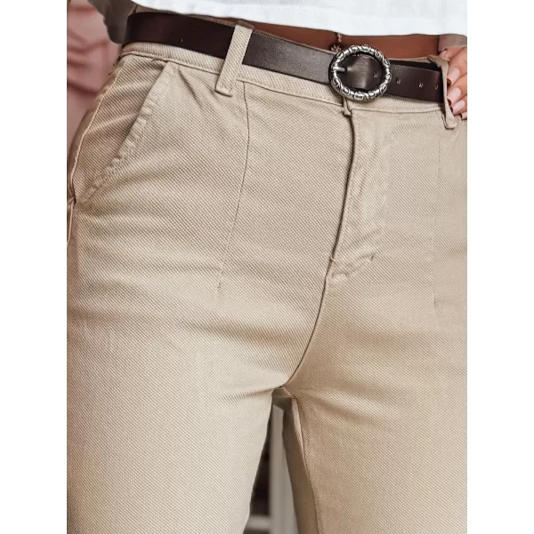  Pantalonii pentru doamne DSTREET UY2545 BEJ 