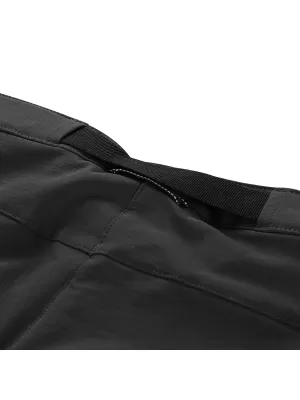 Pantaloni de softshell pentru femei ALPINE PRO CORBA NEUTRU/PĂMÂNTESC