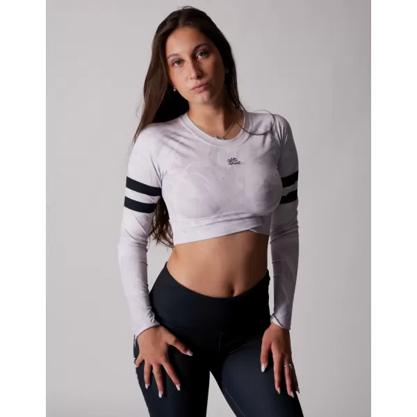  Top funcțional pentru femei cu mâneci lungi premium ALTISPORT VOJ/ALW096TR04 ALB 