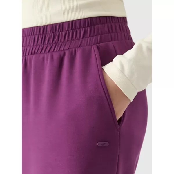  Pantalonii pentru doamne 4F WSS25TTROF1011 VIOLET ÎNTUNECAT 