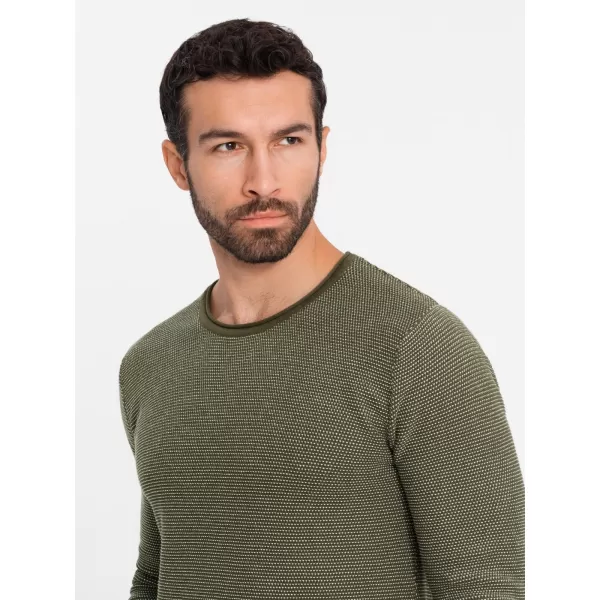 Pulover pentru bărbați OMBRE OM-SWSW-0118 MĂSLIN 