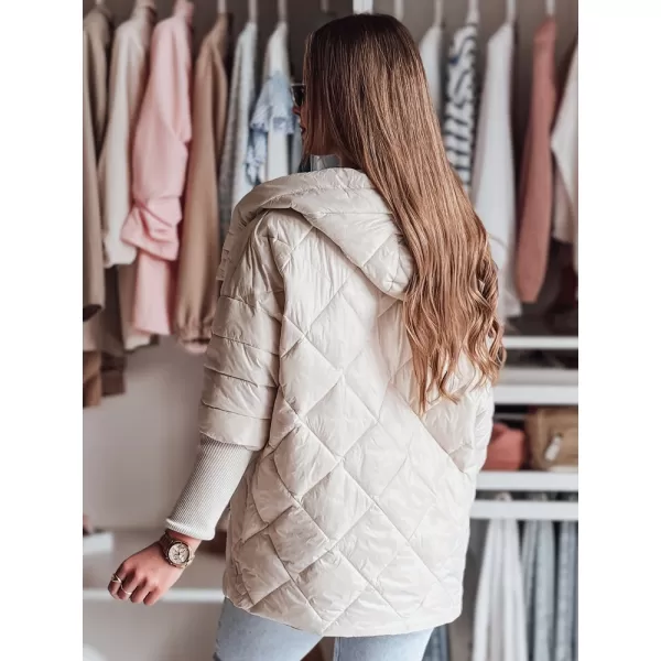  Geacă pentru doamne DSTREET PUFFILOF TY4856 ALB 