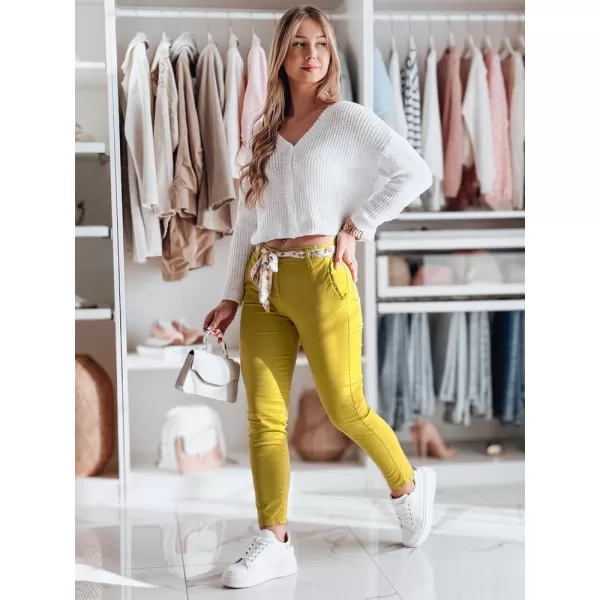  Pantalonii pentru doamne DSTREET ROSSALI UY2533 CARAMEL 