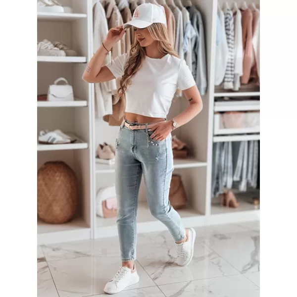  Pantalonii pentru doamne DSTREET BLINGBLING UY2451 ALBASTRU 