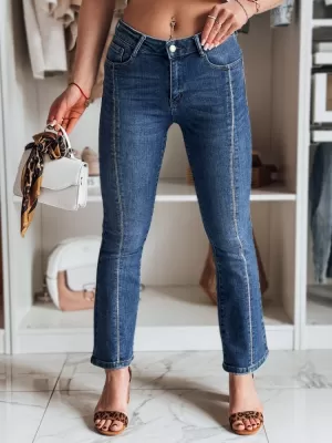 Pantalonii pentru doamne DSTREET LUSINIA UY2473 ALBASTRU