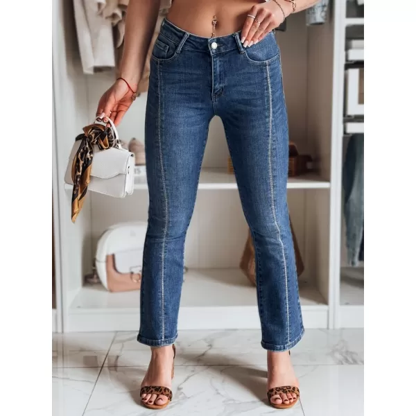  Pantalonii pentru doamne DSTREET LUSINIA UY2473 ALBASTRU 
