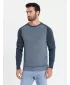 Pulover pentru bărbați OMBRE OM-SWSW-0121 ALBASTRU MARIN