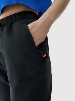 Pantalonii pentru doamne 4F WSS25TTROF1002 NEGRU ADÂNC