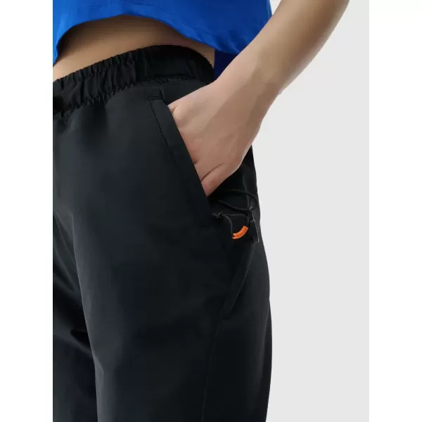 Pantalonii pentru doamne 4F WSS25TTROF1002 NEGRU ADÂNC 