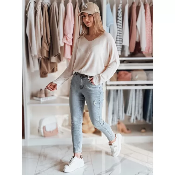  Pantalonii pentru doamne DSTREET MIXFELL UY2418 ALBASTRU 