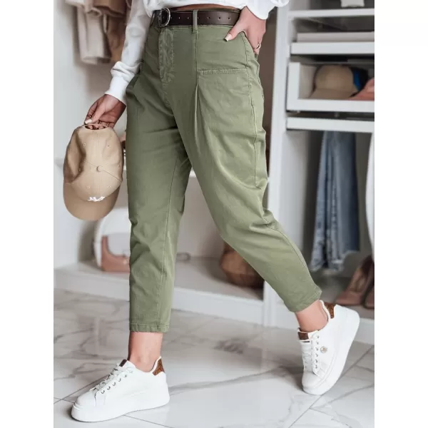  Pantalonii pentru doamne DSTREET CHINOSKA UY2558 KAKI 